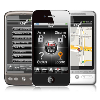 teléfono inteligente de interfaz de gps tracker