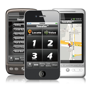 portátil teléfono inteligente interfaz de gps tracker
