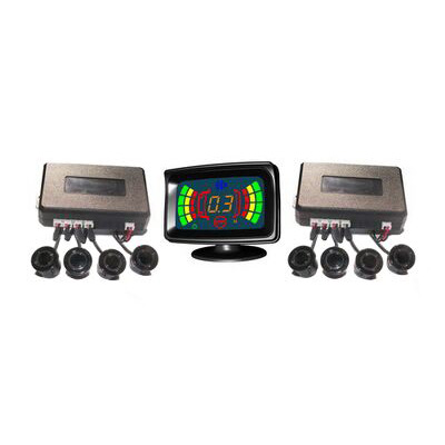 Wireless display sensor de aparcamiento para el frente, trasero& 2- lateral