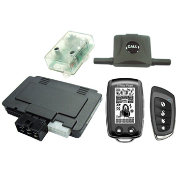 LCD Display 2-Way Alarm & Starter with Super Slim Module