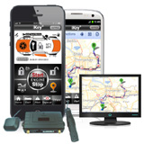 teléfono inteligente de interfaz de gps tracker