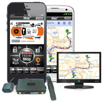 teléfono inteligente de interfaz de gps tracker