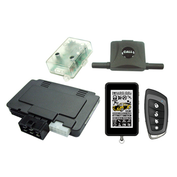 LCD Display 2-Way Alarm & Starter with Super Slim Module