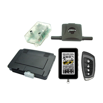Tipo delgado 2-way lcd remoto de alarma del coche
