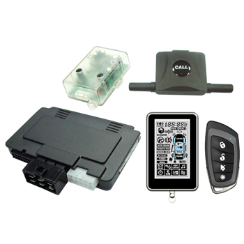 LCD Display 2-Way Alarm & Starter with Super Slim Module