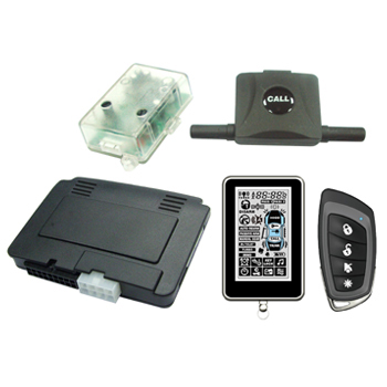 2-way lcd remoto de alarma de coche con un diseño delgado