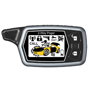 2-way pantalla lcd de alarma a distancia