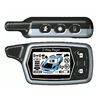 Two way car alarm system W/built-in immobilizer and Anti Hijack
