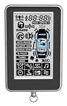 LCD Display 2-Way Alarm & Starter with Super Slim Module